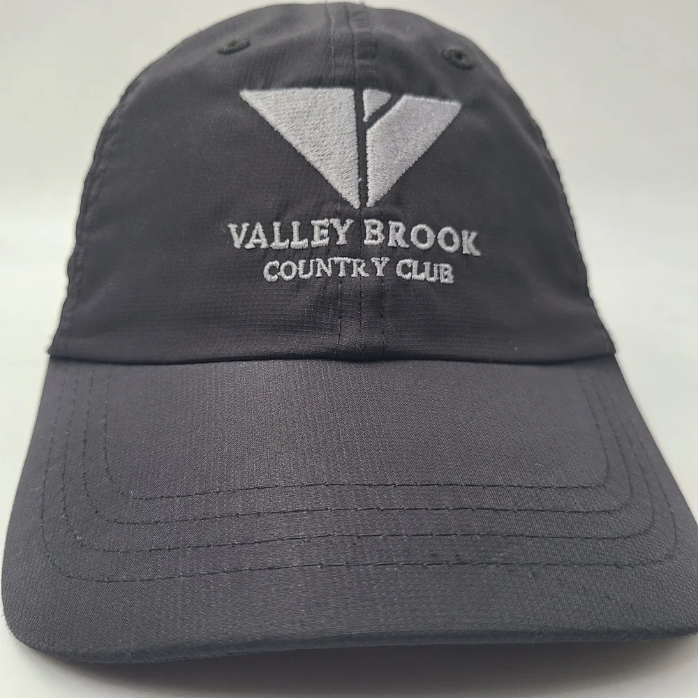 Valley Brook Country Club Hat Adjustable Ouray Black Gray Golf Course Canonsburg